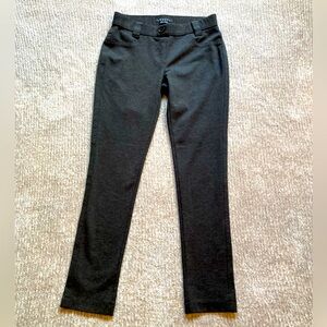 Theory Elly Rave Stretch Dress Pants Leggings Dark‎ Gray Comfortable Small